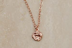 Little Rose Pendant in Rose, Reclaimed Sterling Silver  Rose Gold Julia Failey jewlery